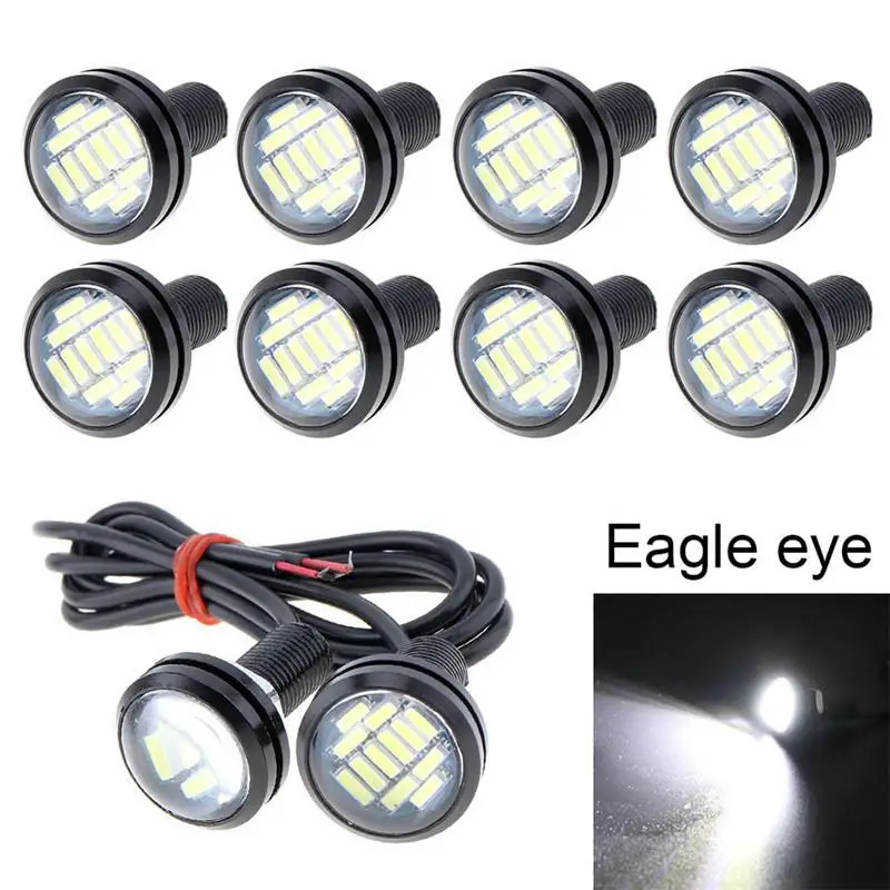 2 шт. 4014 12SMD 23 мм автомобиля орлиный глаз светодиодная система DRL Дневной ходовой