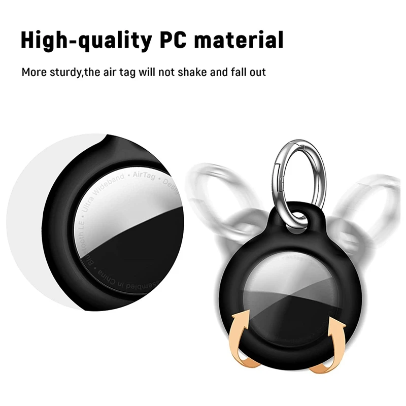 4 Pack Silicone Case Compatible with Protective Cover Accessory for AirTags Air Tag Keychain | Компьютеры и офис