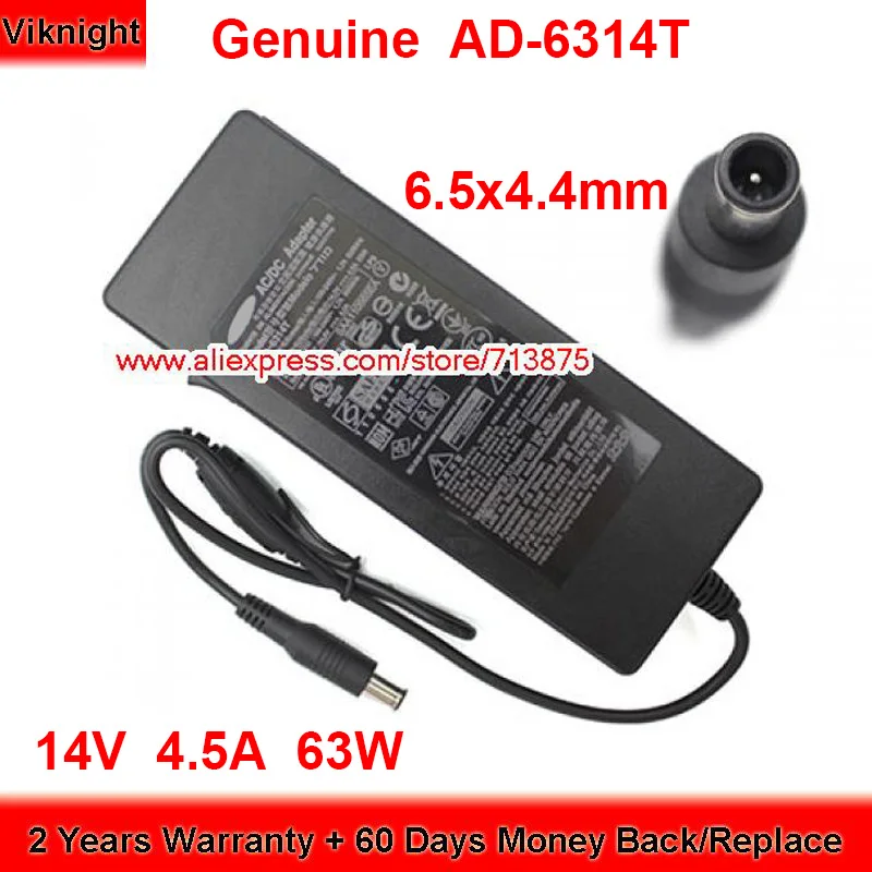 

Genuine 14V 4.5A AP06314-UV AD-6314T AD-6314C AC Adapter for Samsung S27B970D SA850T S24A300B AD-6314N TC220C SA850 TS220W