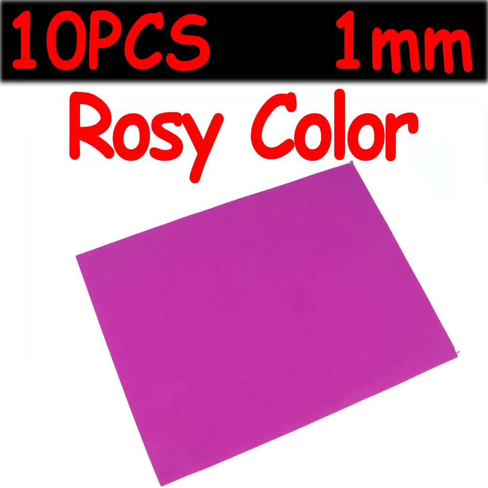 10PCS 1mm Rosy Wifreo 10 шт. 24 см X 18 см тонкий брезент на палатку мягкая пена 1 мм муха связывание и материалы для рукоделия хопперы муравьи и жуки мухи Материалы корпуса - Цвет: 10PCS 1mm Rosy