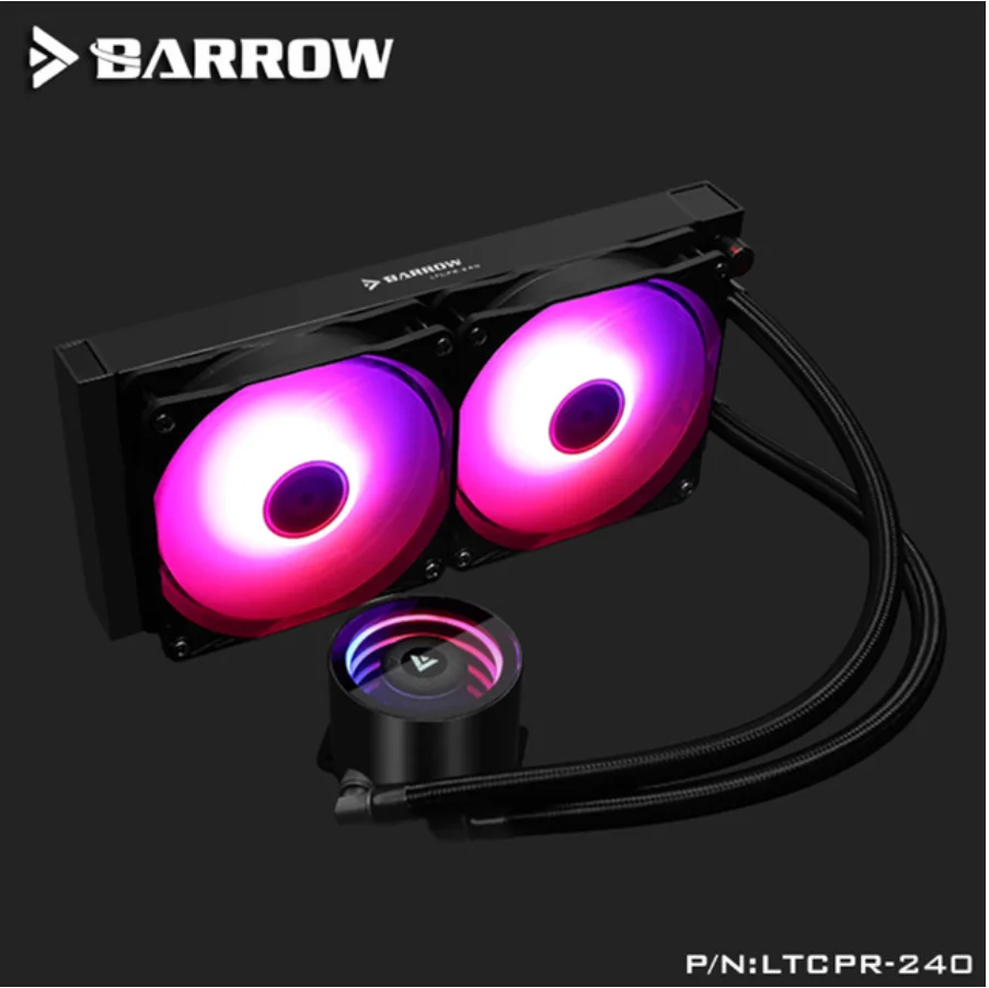 Кулер для воды Barrow/360 CPU Aio 240 мм/360 мм с 120 Pro RGB PWM вентиляторами Intel 115x/X99/X299 AMD полная