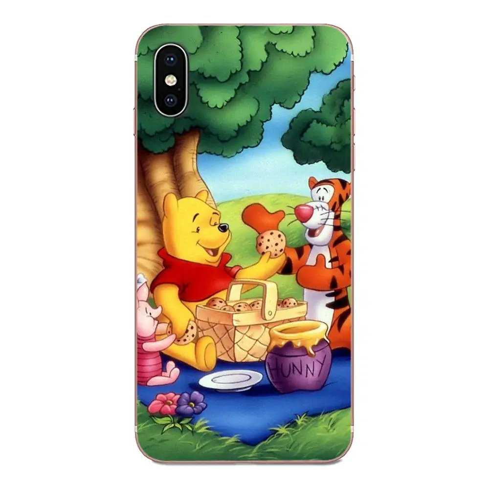 Резиновая Винни Пуха для Galaxy J1 J2 J3 J330 J4 J5 J6 J7 J730 J8 2015 2016 2017 2018 mini Pro мягкий Новый