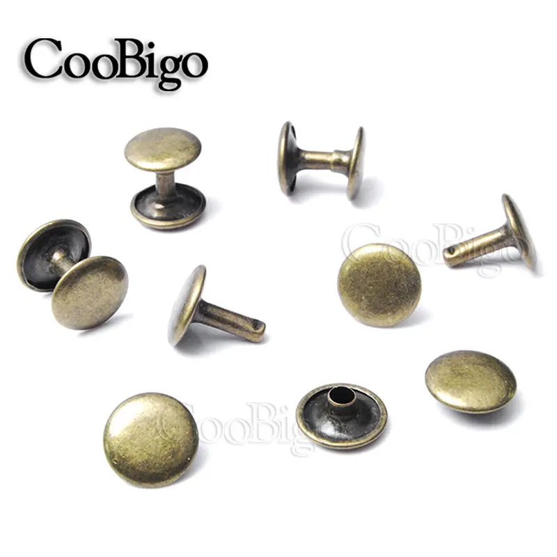 Металлические заклепки-гвоздики с круглыми шипами 12 х10 мм 100 комплектов | Дом и