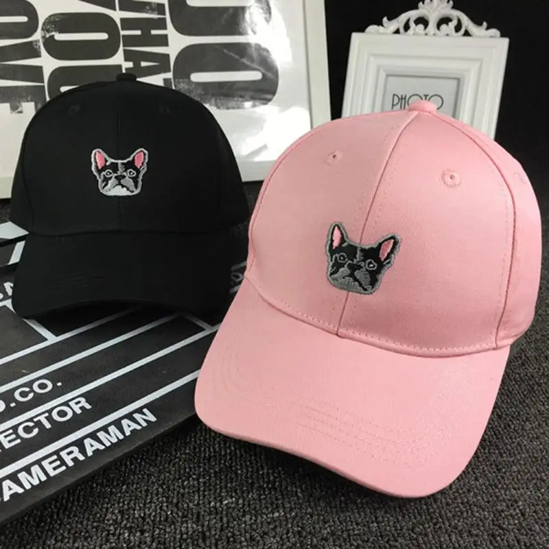 Бейсболка в стиле хип хоп для женщин Снэпбэк Кепка французского бульдога на день
