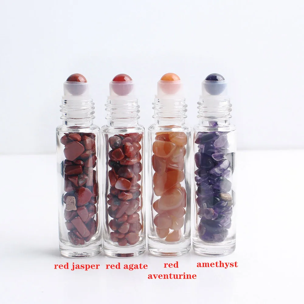 1PC Ball Bottle Essential Oil Natural Crystal Roller Gravel For 10ml Aromatherapy Healing Gift | Дом и сад