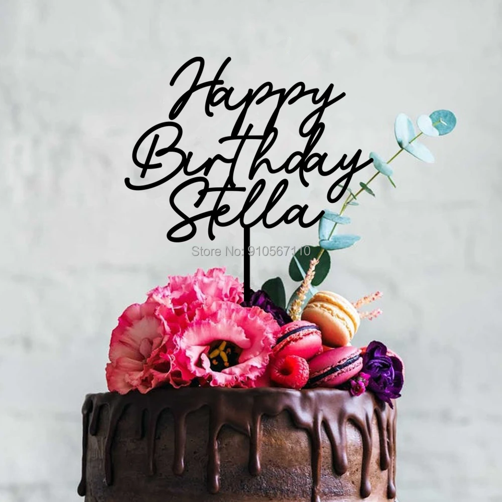 Деревянный семейный персонализированный Топпер для торта украшение на день