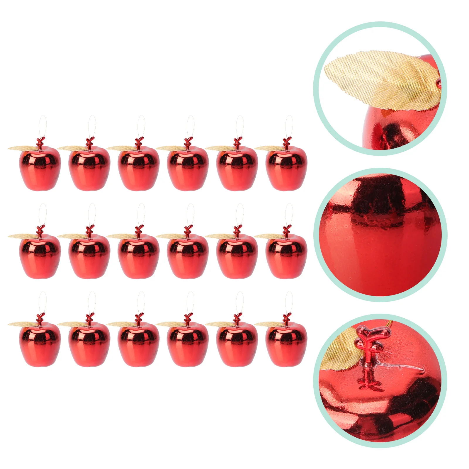 

18Pcs Christmas Tree Pendant Christmas Apple Pendant Christmas Tree Decor