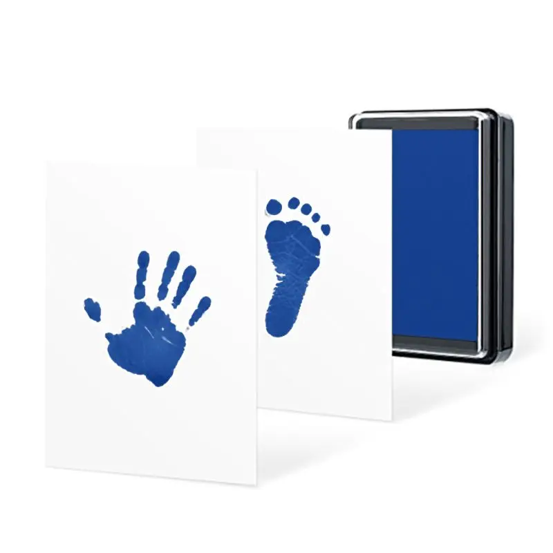 

Baby Handprint Footprints Ink Pads Kits Pet Cat Dog Paw Print Souvenir Safe Non-Toxic Gift K3NA