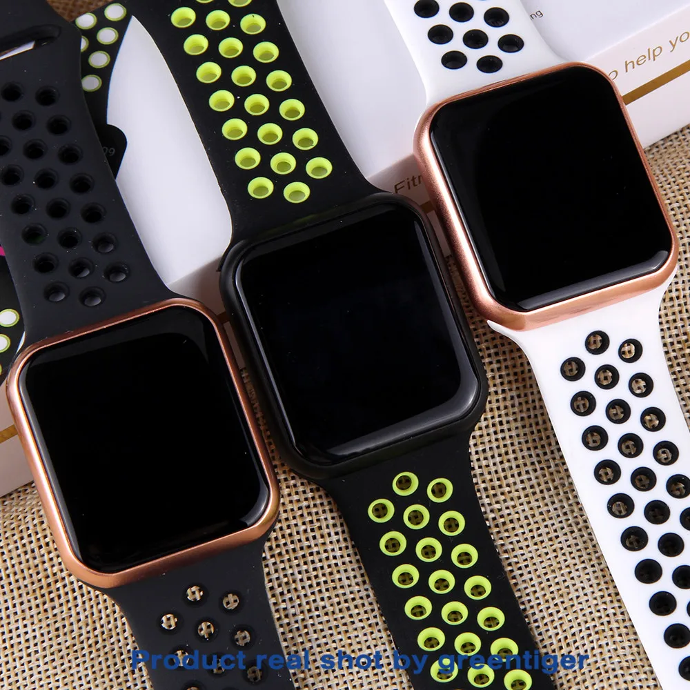 Greentiger F8 Bluetooth Смарт-часы пульсометр калории фитнес-трекер будильник IP67 Водонепроницаемый умный Браслет