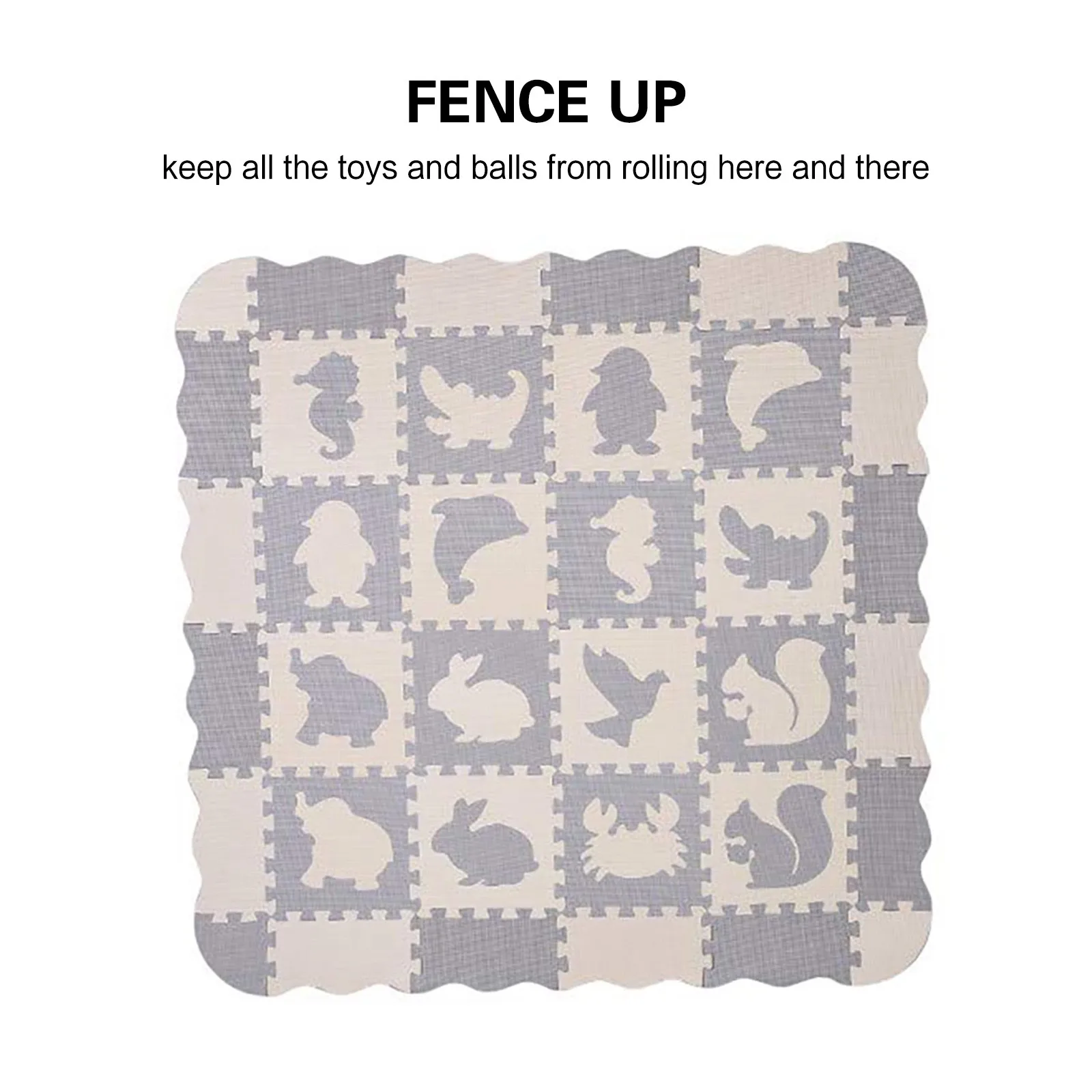 

Baby Play Mat with Fence Exercise Crawling Mat Floor Room Decor Large Playmat Parent-child interaction