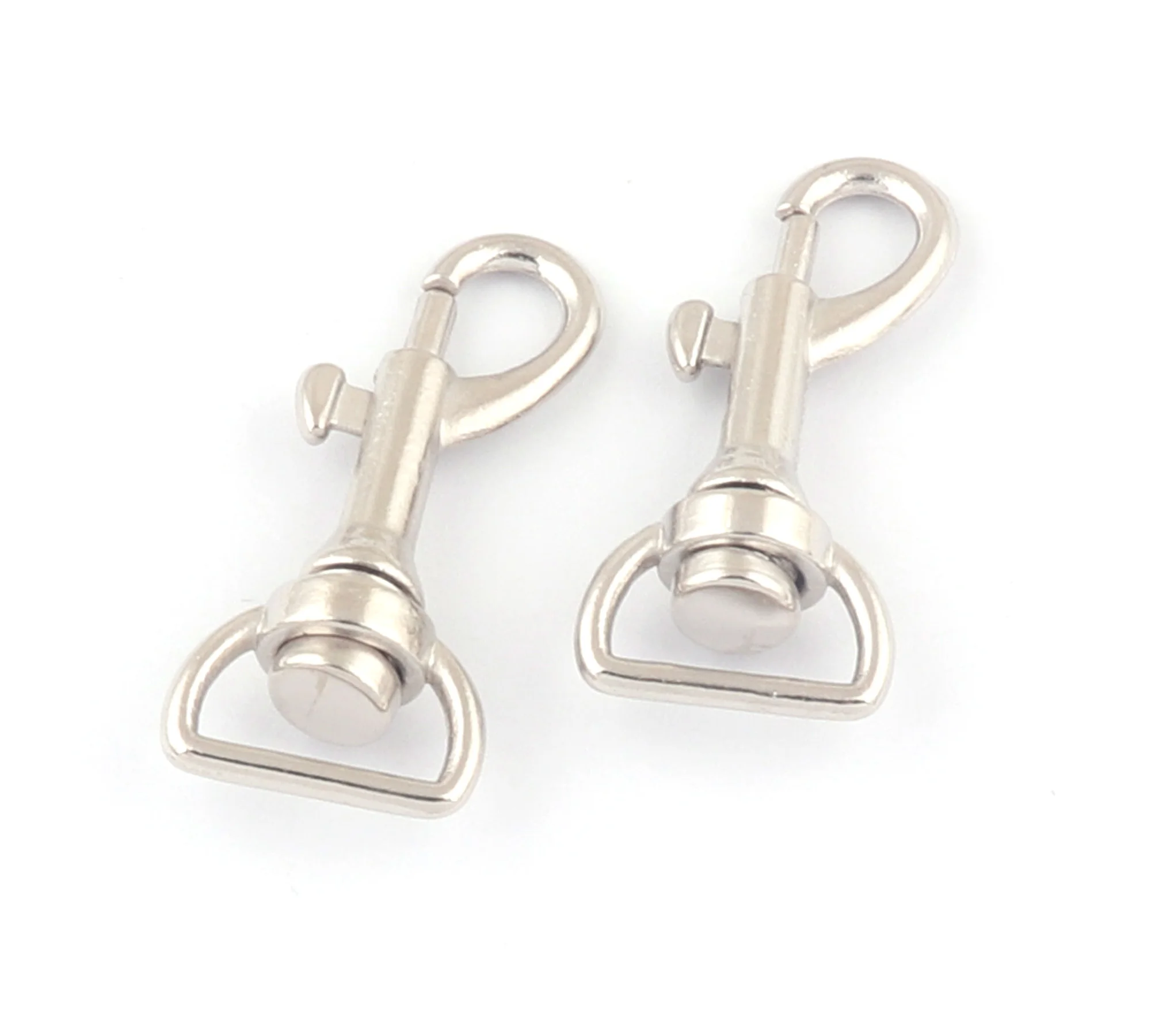 Серебряный Поворотный застежка когтя для собаки воротник тканевая лента пряжки