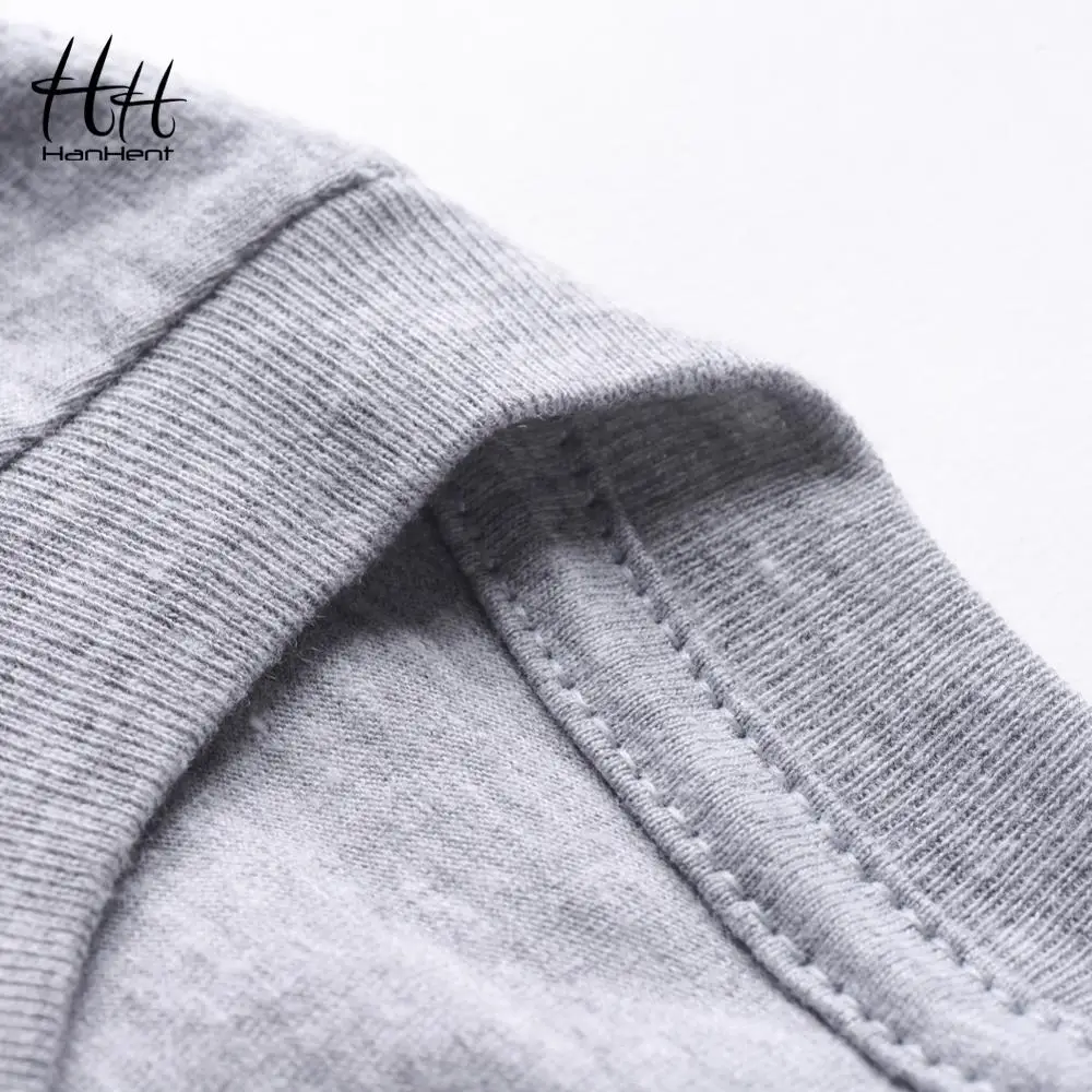 HanHent Новинка Pi Math футболки мужские хлопковые свободные с коротким рукавом