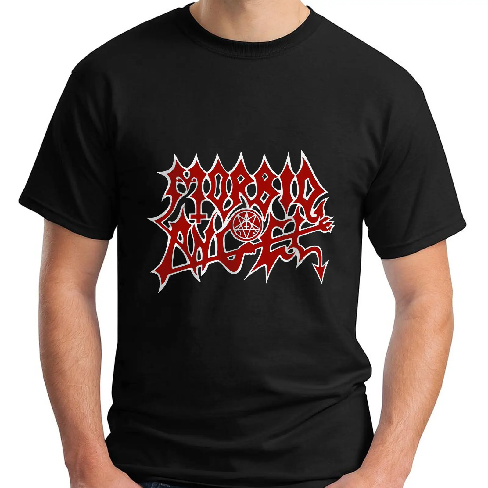 Новый Morbid Angel металлический готический рок-группа Мужская черная футболка размер