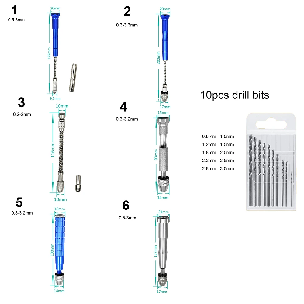 Регулируемые деревянные Спираль Твист ручная дрель & Весна Руководство провода