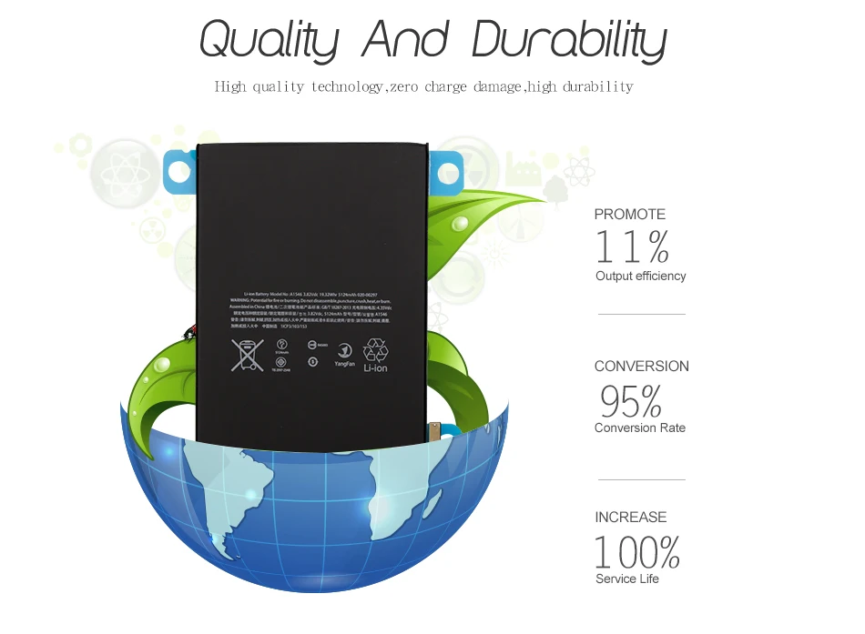 mini4 a1538 a1546 a1550 5124mah de alta