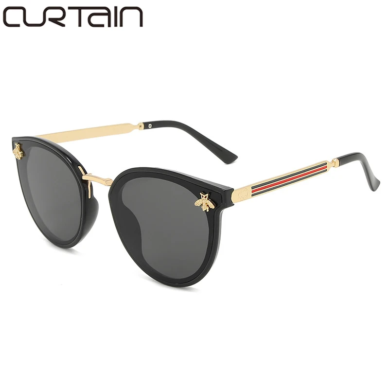 

Gafas de sol de abeja populares para mujer, diseador de marca popular, gafas de sol de estilo veraniego para hombres retro