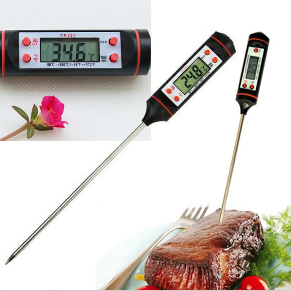 Длинный зонд Электронный термометр для приготовления пищи кухонный инструмент