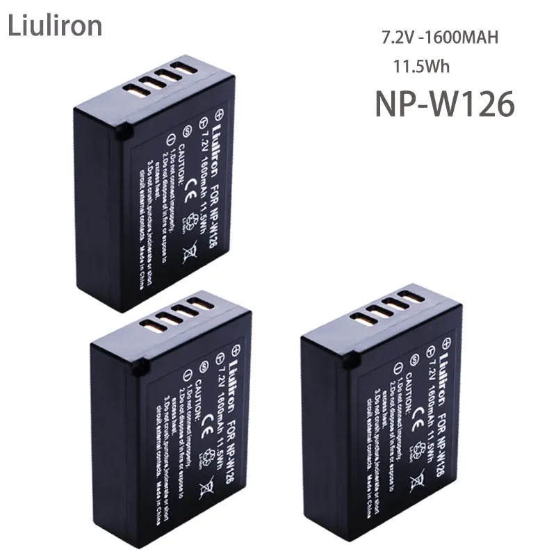 4 х 7,4 V 1600 мА/ч, NP-W126 NP W126 Камера Батарея для цифровой фотокамеры Fuji X100F XT20 XPro1 Pro2 XE1 XE2 XA1 XA2 XT2 XT10 XM1 XM2 XT1 HS33 30; большие размеры 35-50