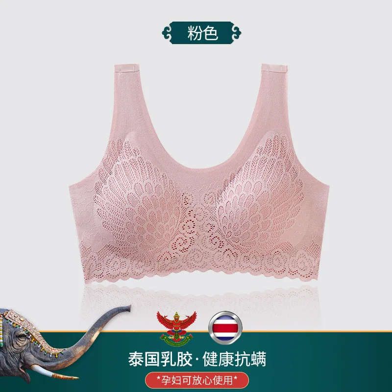 

Plus Size Bra 3XL4XL Seamless Bras For Women Underwear BH Sexy Lace Brassiere Push Up Bralette With Pad Vest Top Bra