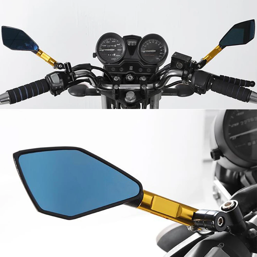 Universal Motorcycle 8mm 10mm CNC Aluminum Rearview Mirror FOR Suzuki GSF1250 GSR600 GSR750 GSX650F GSXR1000 GSXR600 | Автомобили и