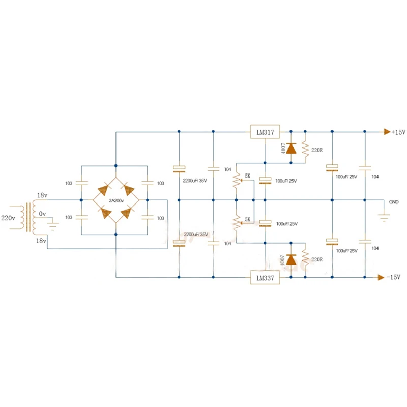 

LM317 LM337 DC Adjustable Regulated Power Supply Module Board positive and negative can adjustable