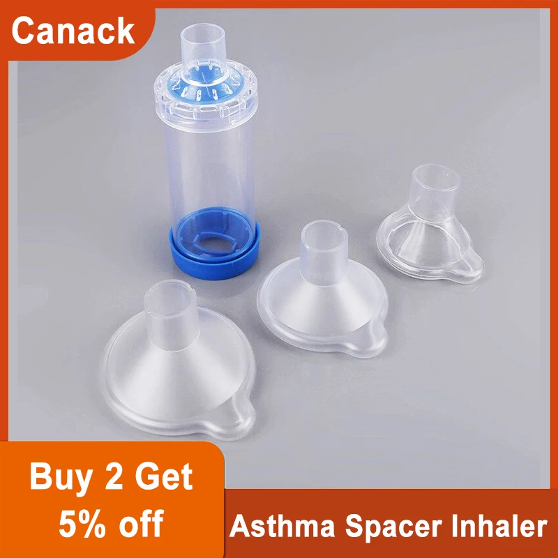 

Professional Adult/Pediatric/Baby Asthma Spacer Inhaler Spacer Device PVC Aerosol Cabin Surgical Supplies Blue