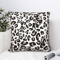 leopard or cat animal square pillowcase cushion cover cute home decorative polyester car nordic 4545cm