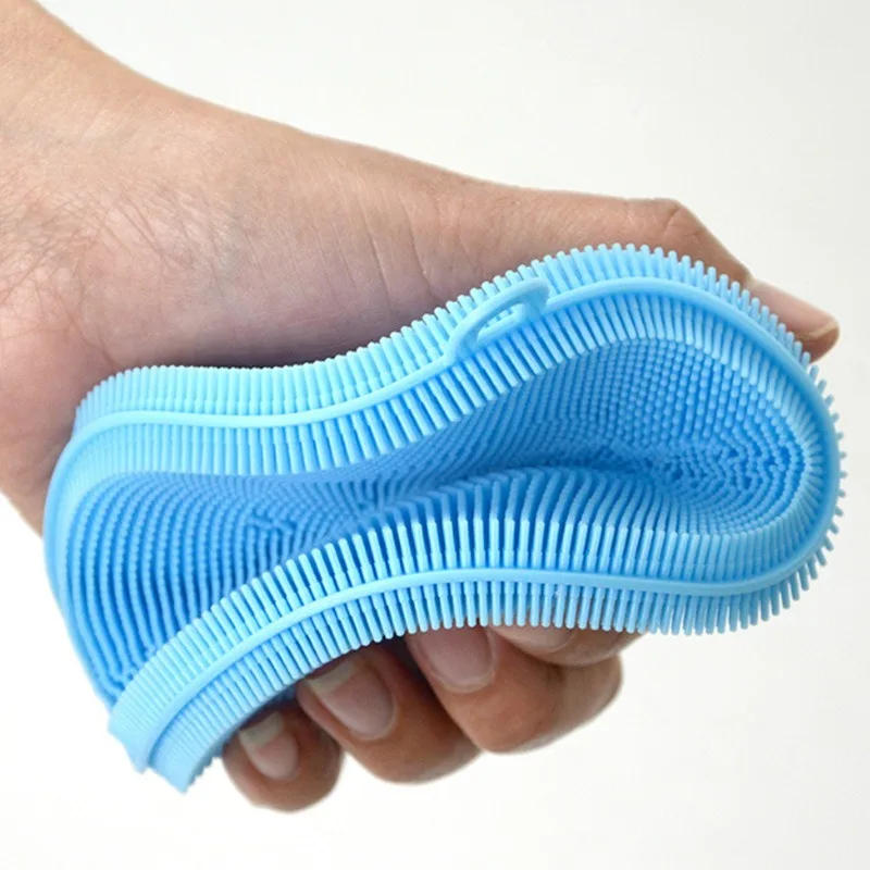 

6Pcs Kitchen SpongesCleaning Brushes Soft Silicone Accessories Cleaning Cleaning Cooking Bowl Scouring Pads Tool Pot Pan Dish