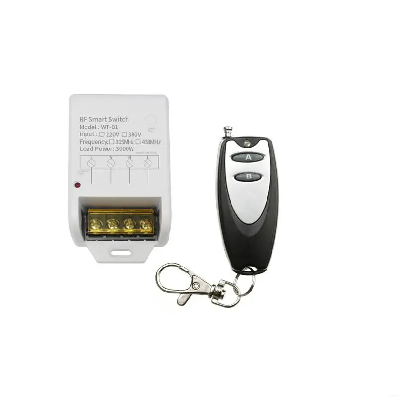 Переменный ток 380 В 30 А реле высокой мощности RF беспроводной пульт дистанционного