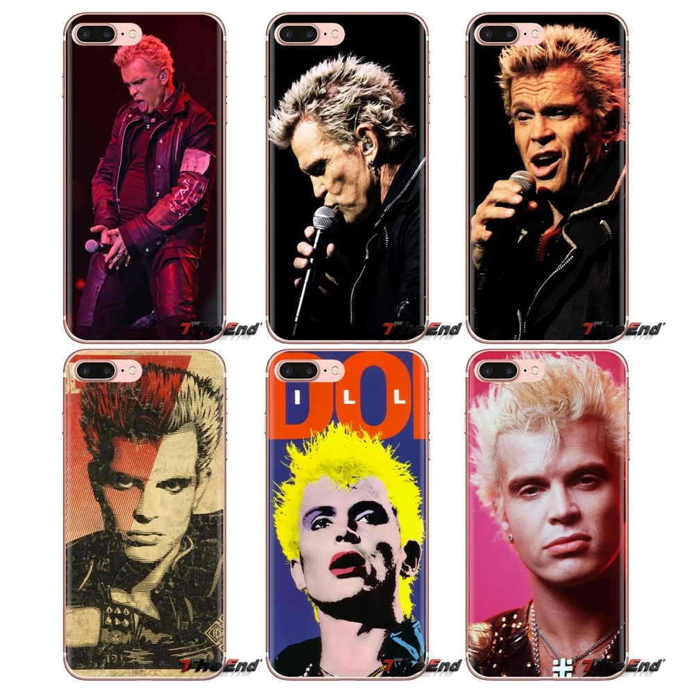 Для htc один U11 U12 X9 M7 M8 A9 M9 M10 E9 Plus Desire 630 530 626 628 816 820 830 rock исполнителя Billy Idol прозрачные - Фото №1