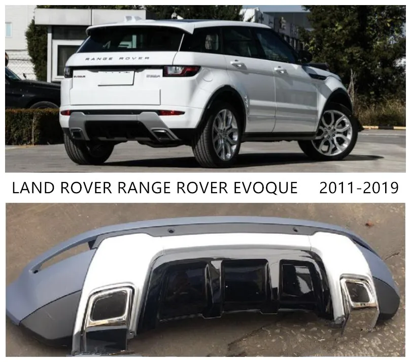 Задний бампер для LAND ROVER RANGE EVOQUE 2011 2019 высококачественный диффузор из АБС