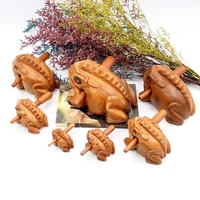wooden lucky frog desktop decoration money frog percussion childrens musical instruments percussion gifts childrens toy gifts