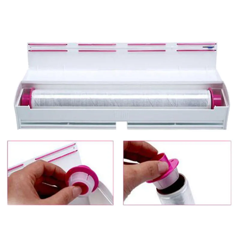 Food Plastic Cling Wrap Dispenser Preservative Film Cutter Kitchen Tool Accessories Cooking Tools | Дом и сад