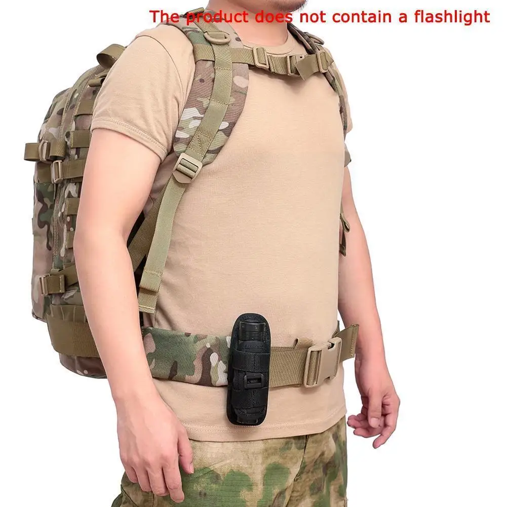 

Tactical 360 Degree Rotating Flashlight Pouch Holster Outdoor Flashlight Hunting Torch Tools Bag Belt Cover Torch Port V3r5