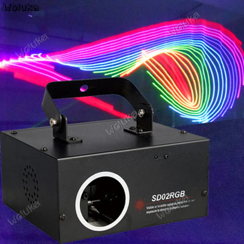 SD-карта RGB Анимация Полноцветный лазерный свет KTV частная комната бар Звуковое