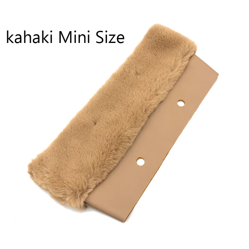 Mini Khaki 11 цветов плюшевая отделка Тепловая отделка Подходит для классического мини размера O сумка Obag аксессуары для сумок - Цвет: Mini Khaki