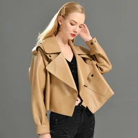 genuine leather jacket women real sheepshin leather coat 2019 spring new fashion real leather jacket