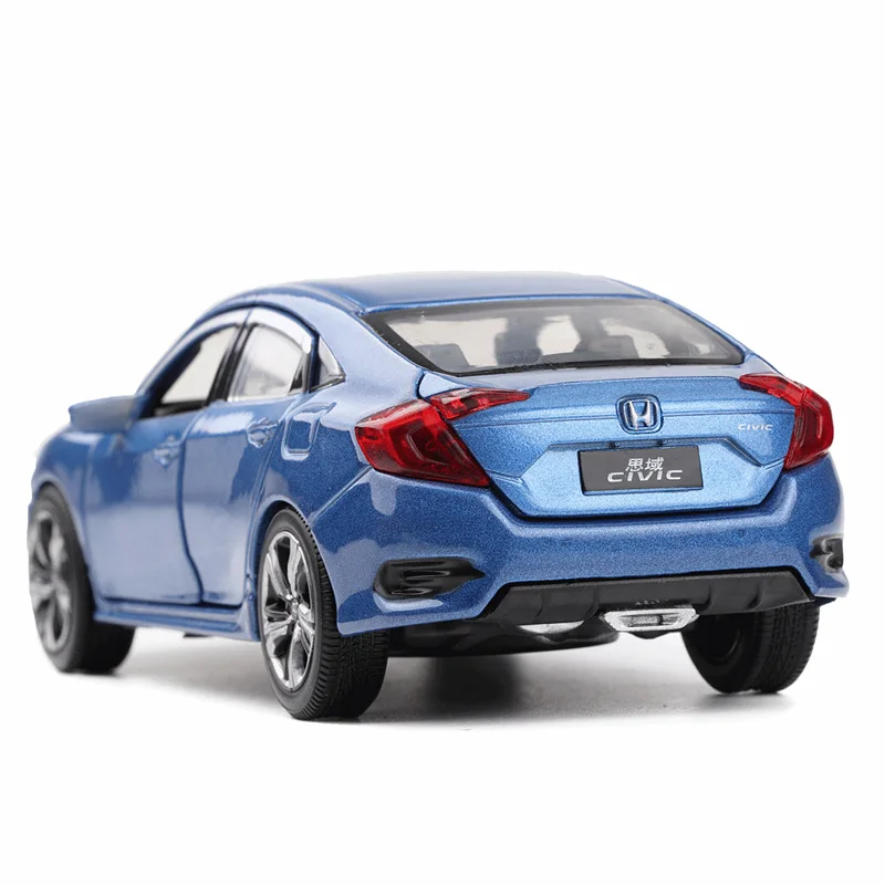 Новинка 1/32, имитация, Honda Civic, Игрушечная модель, литье под давлением, со звуком и светильник, игрушка-автомобиль, подарок на день рождения для детей