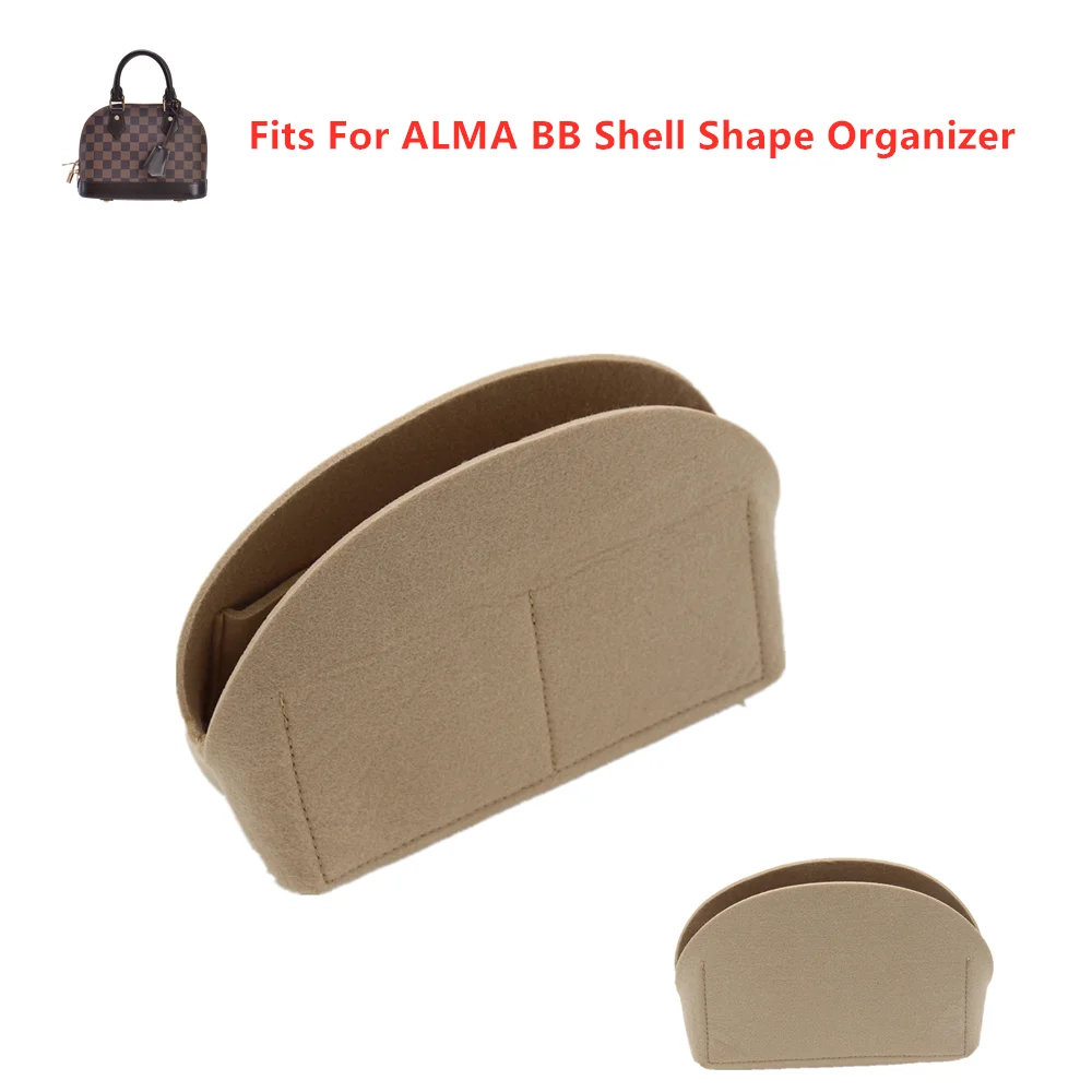 Fits For Alma BB Insert Bags Organizer Makeup Handbag Organize Travel Inner Purse Portable Cosmetic base shaper Shell organizer