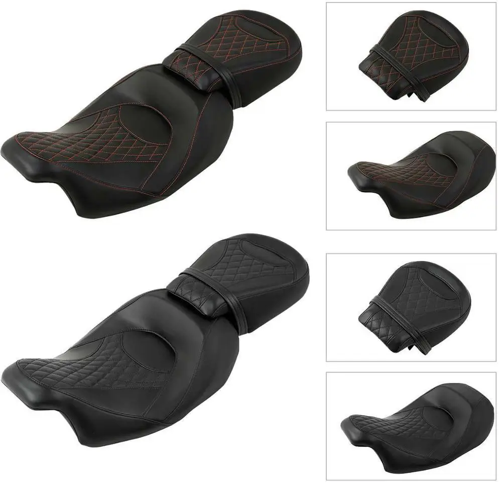 

Motorcycle Two-Up Seat For Harley Touring CVO Street Electra Glide Road King Special Limited 2009-2020 2018 Driver Passenger