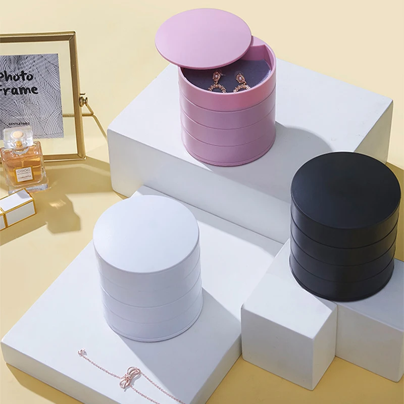 Шкатулка для хранения ювелирных изделий 4 уровня 360 градусов | Дом и сад