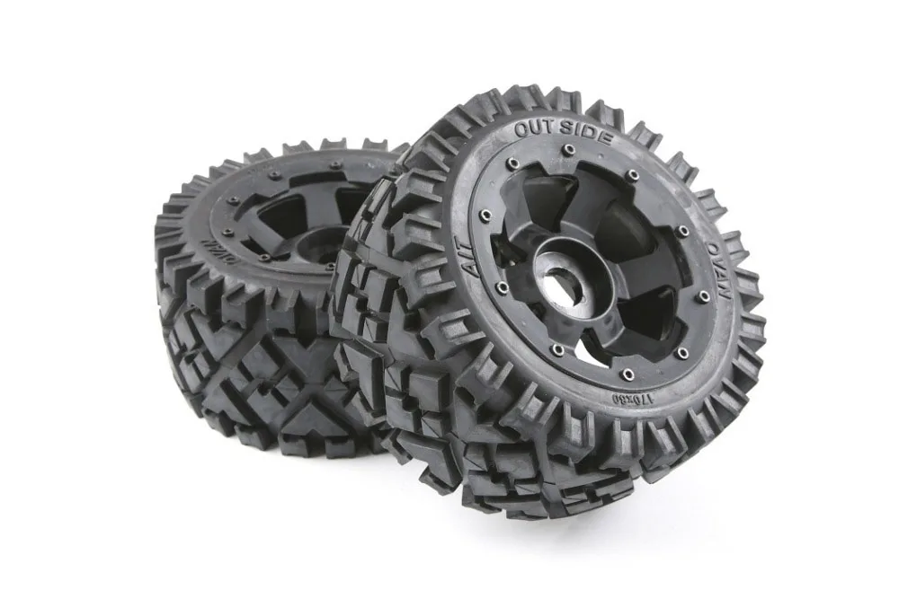 Передние или задние комплекты колес для вездеходов 1/5 Hpi Rofun Rovan Km Baja 5b