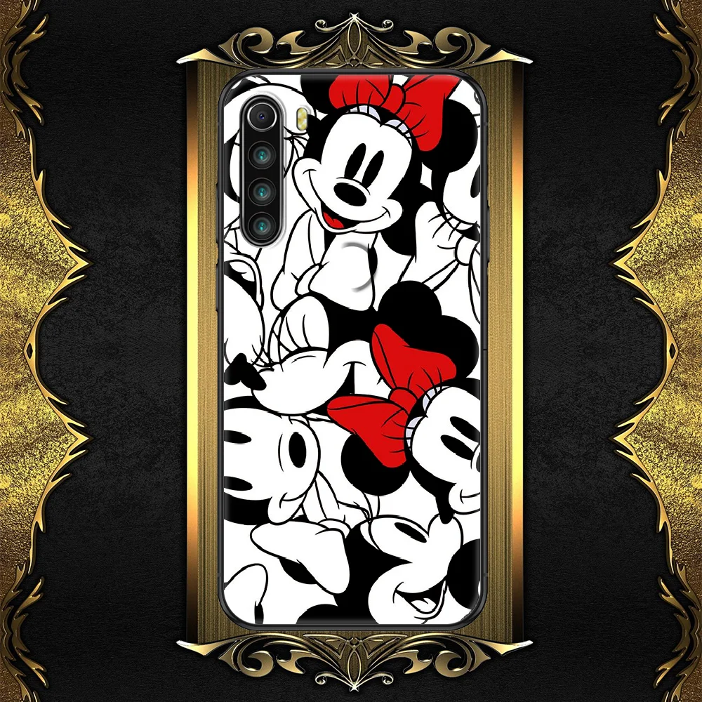 

Cartoon Minnies Cute Mickeyes-compatible Phone case For Xiaomi Redmi Note 7 7A 8 8T 9 9A 9S 10 K30 Pro Ultra black 3D prime