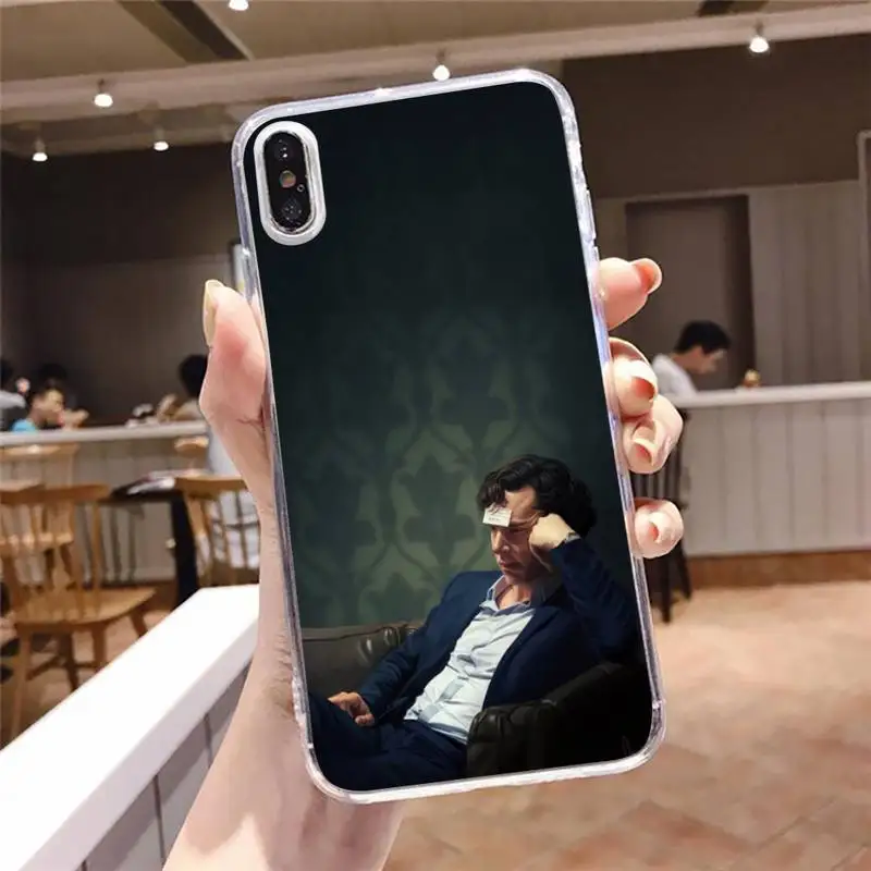 

221B Sherlock Holmes TV series Phone Case Transparent for iPhone 6 7 8 11 12 s mini pro X XS XR MAX Plus