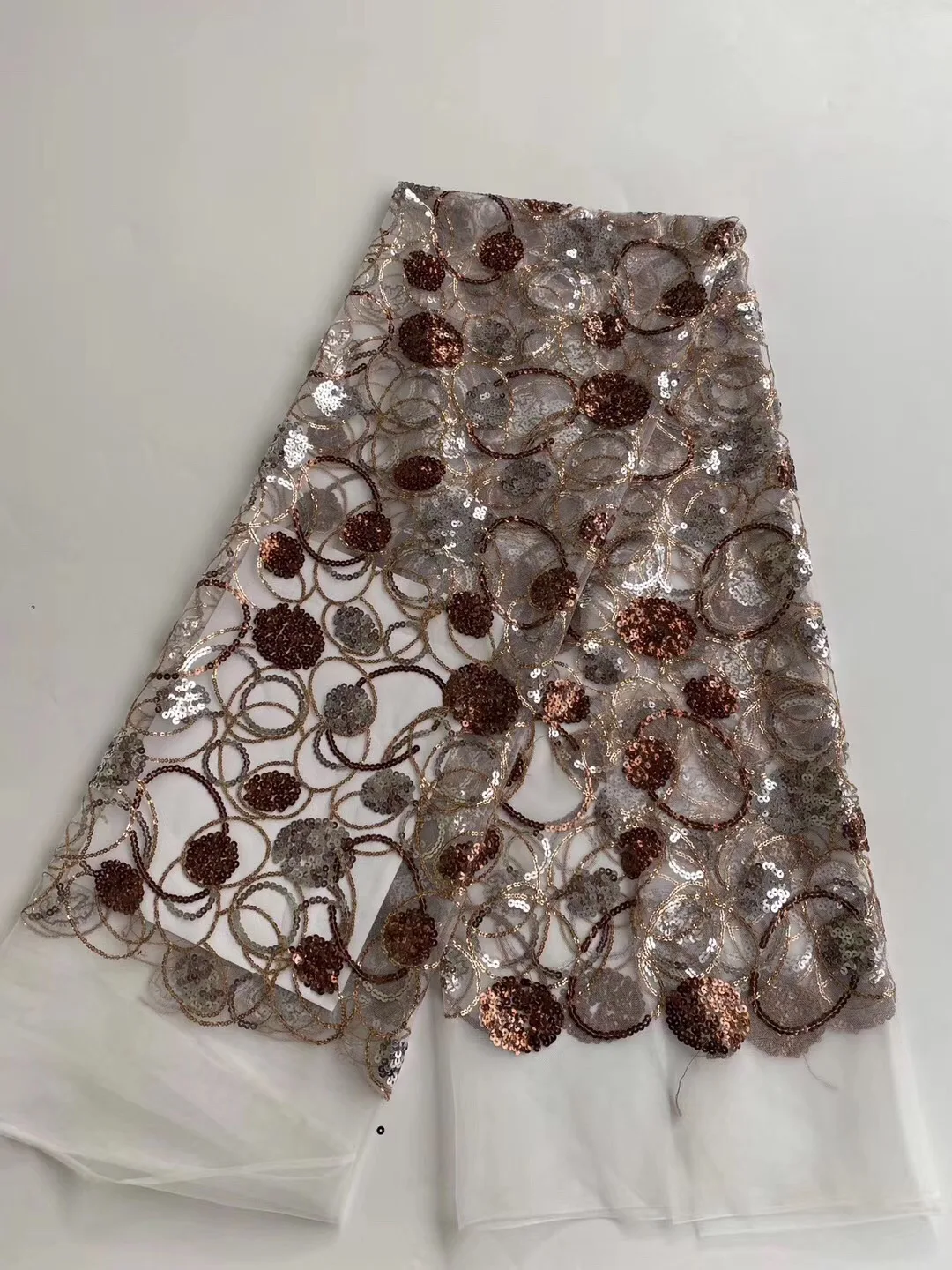 

Pure White Milk Silk African Lace Fabric Bridal Wedding French Tulle Lace Fabric Latest Nigreian Voile Lace Fabric With Stones