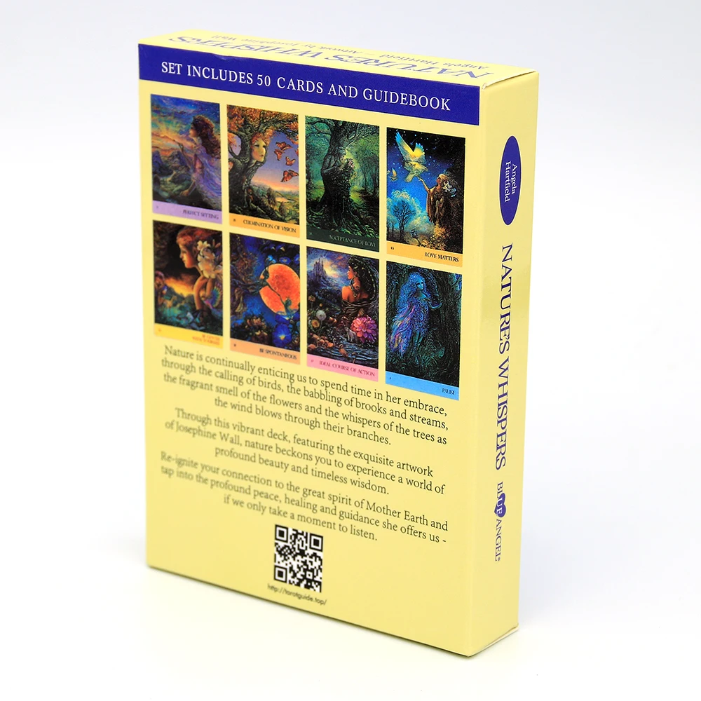 Шепот природы колода 50 карт с изображением оракла Красивые иллюстрации для
