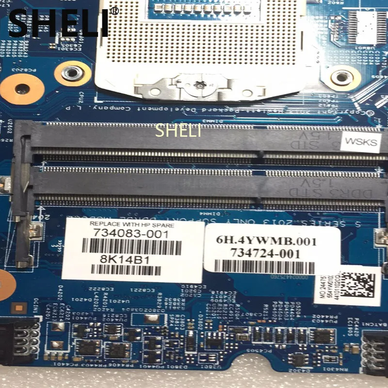 SHELI для HP 450 G1 440 Материнская плата ноутбука 734083-001 734083-501 Совершенно новая |