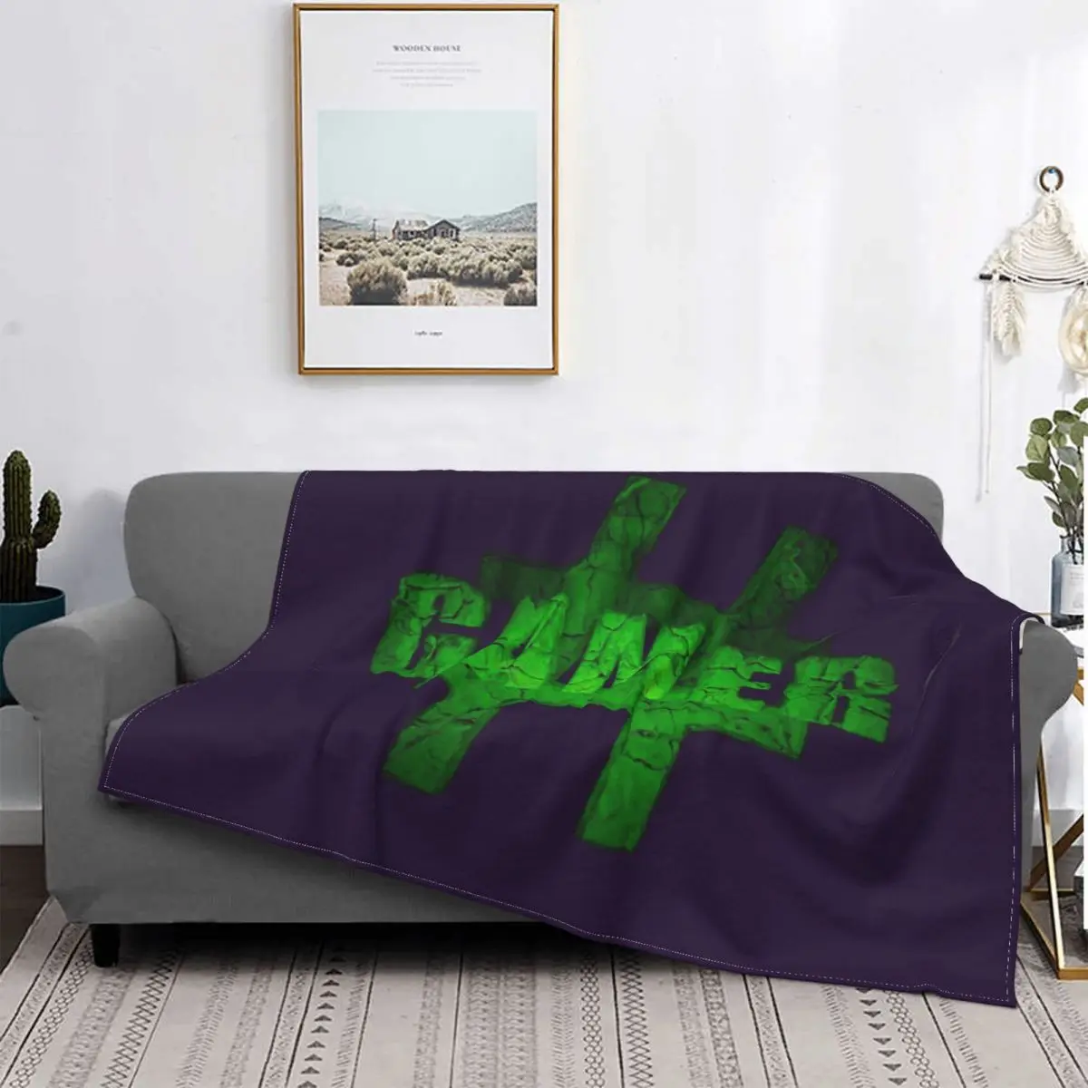 

Manta de Gamer para cama, edredones a cuadros, Manta a cuadros para sofda, fundas para cama de Winter
