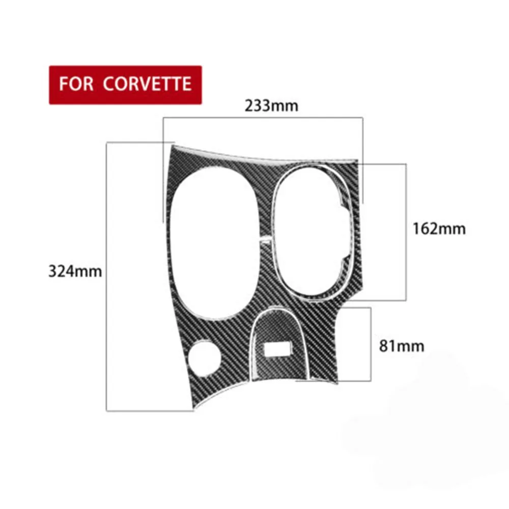 

Frame Gear Shift Panel Cover Protect Sticker Trim Auto Carbon Fiber For Chevrolet Corvette C6 2005-2007