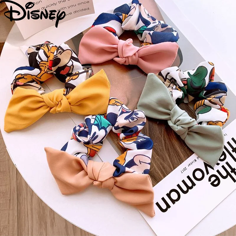 2020 модные заколки для волос disney завязки конского хвоста с Микки и Минни женские